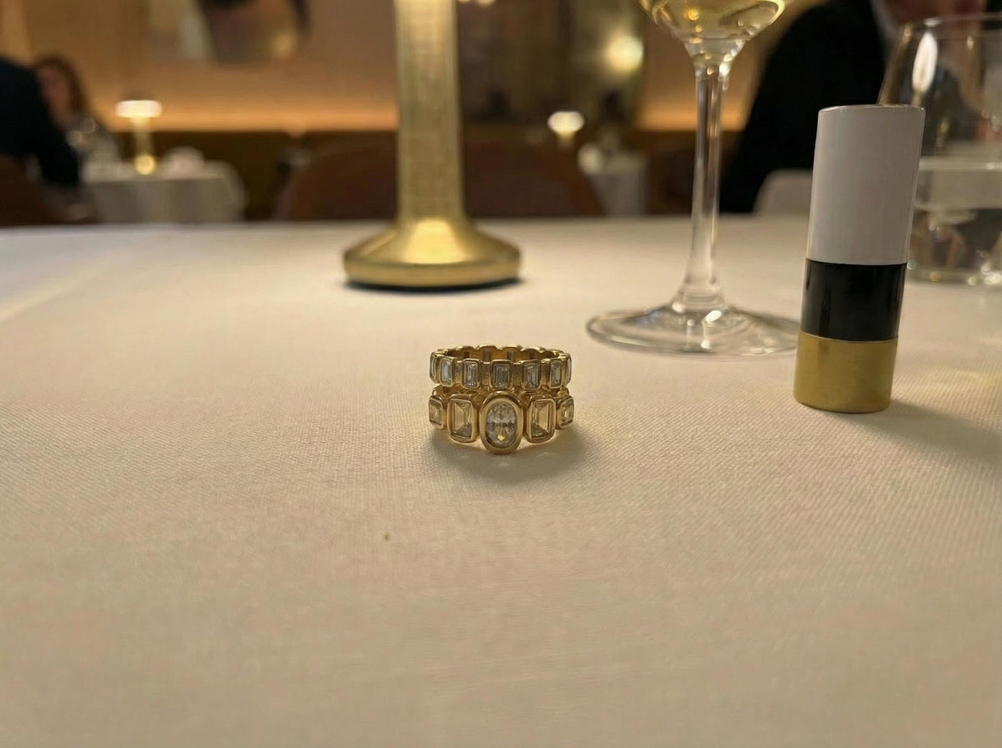 Chunky Stainless Steel Rings Set Minimalist Bold Stackable Waterproof Modern Jewelry Gift for Women Statement Band Stylish Trendy It-Girl