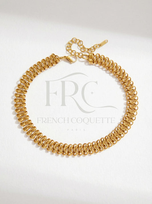 Gold Layering Necklaces  Dainty Drop Necklace or Chunky Chain Choker, Waterproof Stainless Steel, Minimalist Pinterest It Girl Jewelry