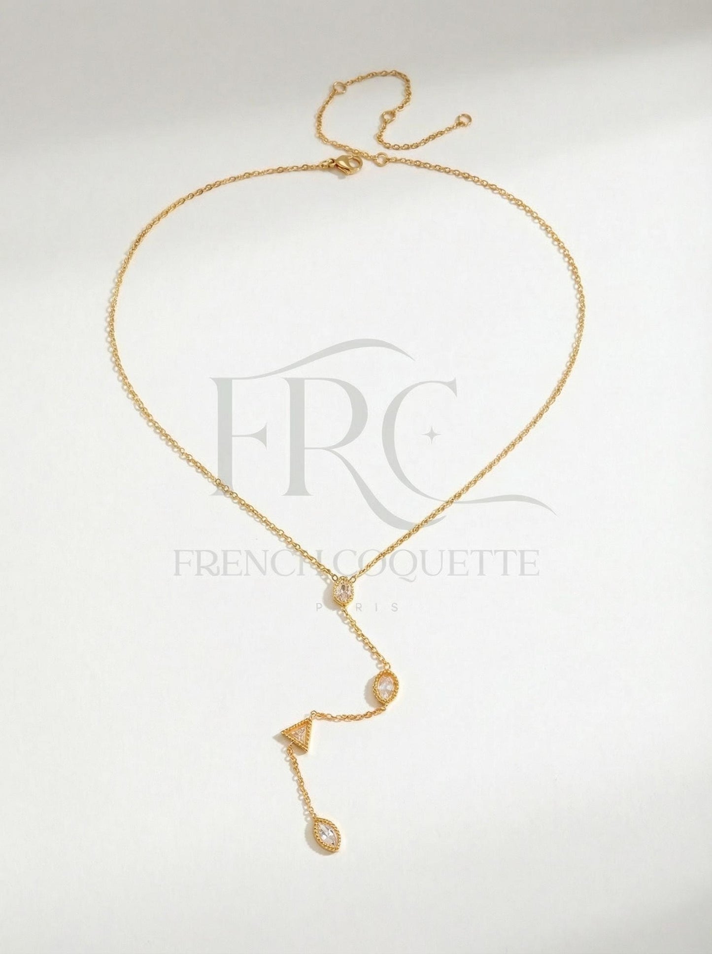 Gold Layering Necklaces  Dainty Drop Necklace or Chunky Chain Choker, Waterproof Stainless Steel, Minimalist Pinterest It Girl Jewelry